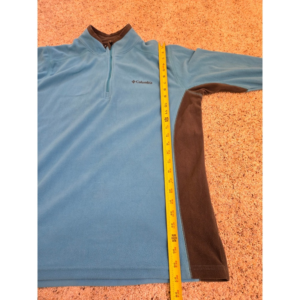 Columbia Women's Medium Blue Fleece 1/4‎ Zip Pullover Jacket - Picture 7 of 8